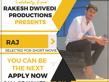 Raj is Selected for the Celebrity Face Short Video Shoot.