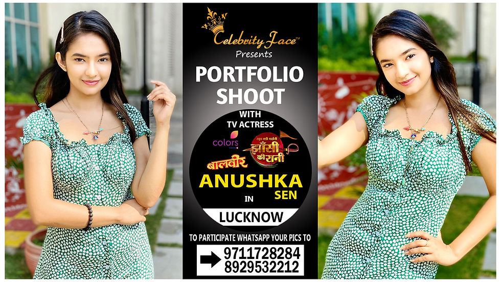Meet Top Tv Actress Anushka Sen in Lucknow on 28th March