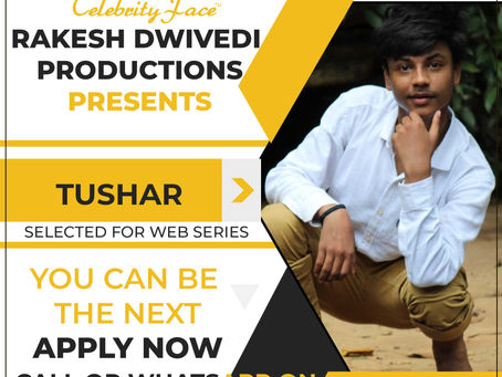 Tushar is Selected for the Celebrity Face Short Video Shoot.