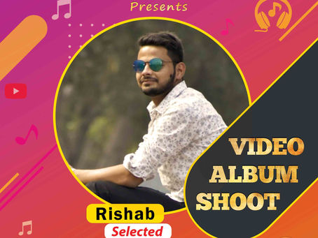 Rishab is Selected for the Celebrity Face Music Video Shoot