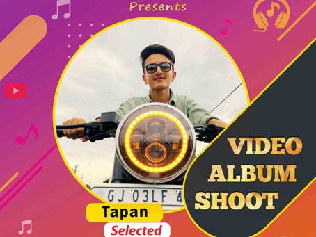 Tapan is Selected for the Celebrity Face Music Video Shoot