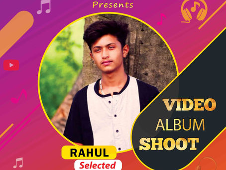 Rahul is Selected for the Celebrity Face Music Video Shoot
