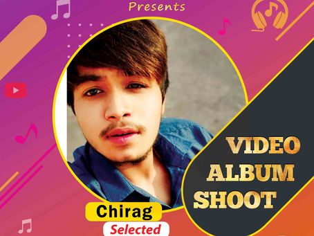 Chirag is Selected for the Celebrity Face Music Video Shoot