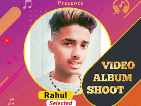 Rahul is Selected for the Celebrity Face Music Video Shoot