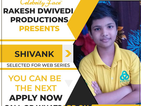 Shivank is Selected for the Celebrity Face Short Video Shoot.