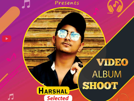 Harshal is Selected for the Celebrity Face Music Video Shoot