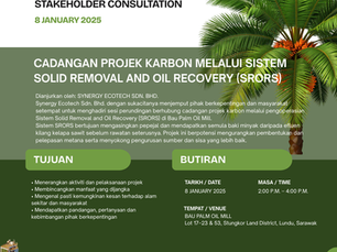 JEMPUTAN KE SESI PERUNDINGAN PIHAK BERKEPENTINGAN TEMPATAN BAGI CADANGAN PROJEK KARBON MELALUI SISTEM SOLID REMOVAL AND OIL RECOVERY (SRORS)