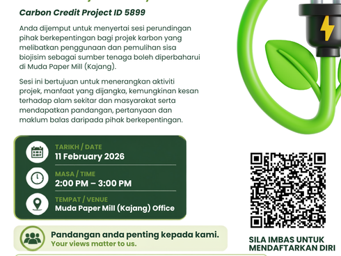 JEMPUTAN KE SESI PERUNDINGAN PIHAK BERKEPENTINGAN TEMPATAN BAGI PROJEK KARBON – BIOMASS WASTE RECOVERY AND UTILISATION PROJECT IN MALAYSIA (PROJECT ID 5899)
