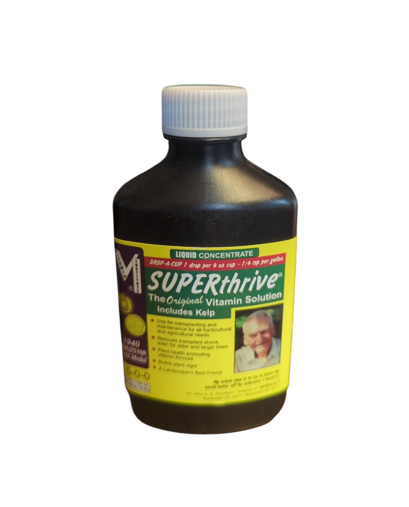 Tarro plastico oscuro de Superthrive de 120 cc