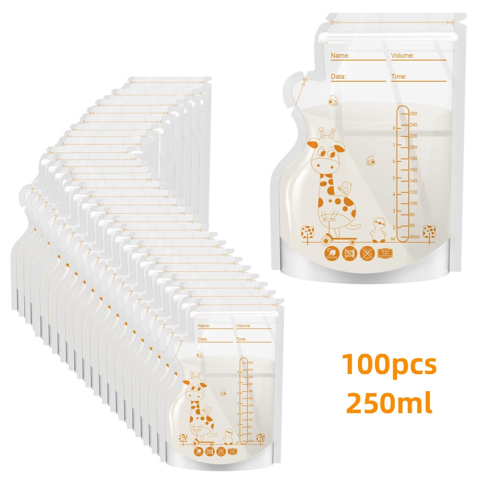 Premium Leak-Proof Breast Milk Storage Bags (250ml) – 30 or 100 Pcs