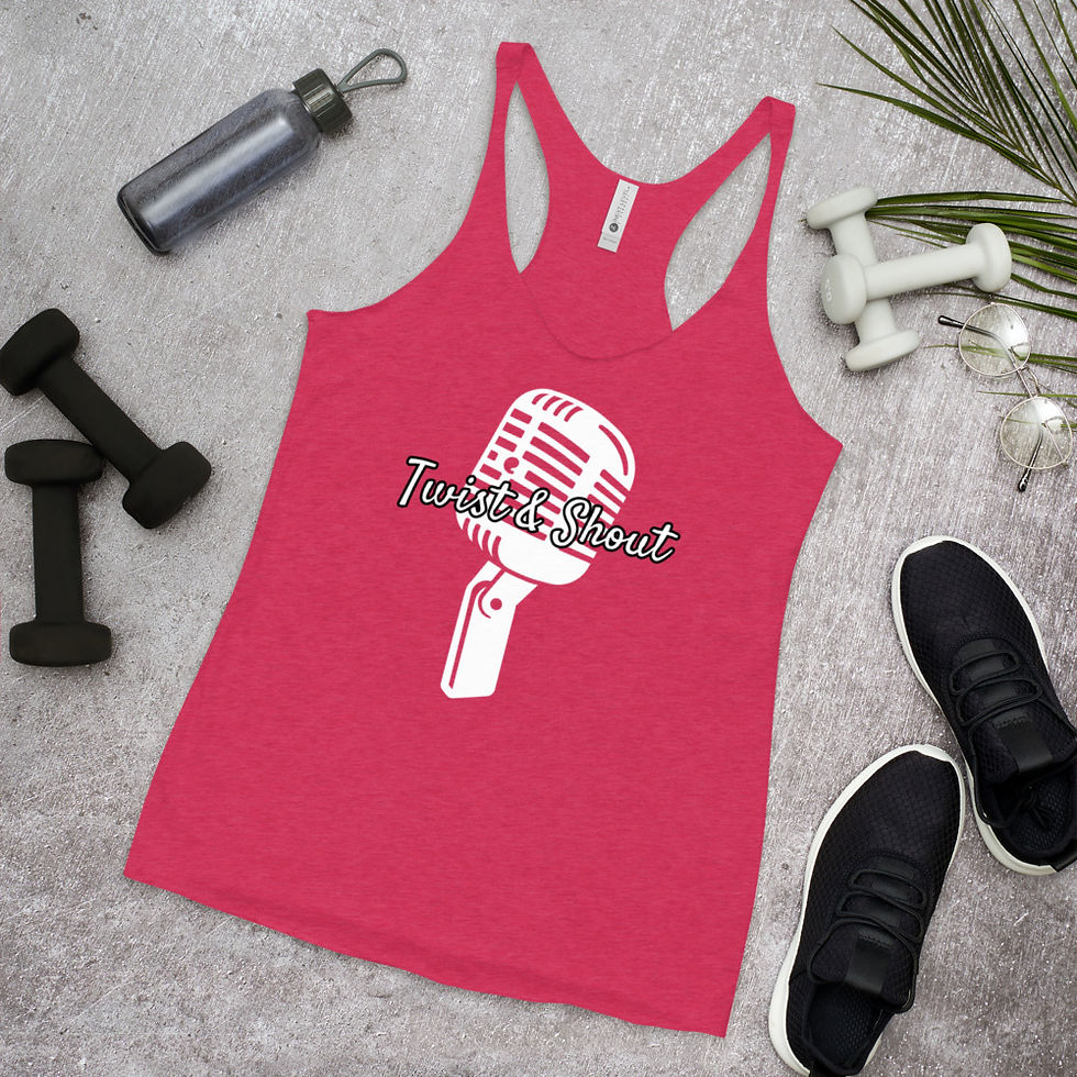 Thumbnail: 1950's Microphone Women's Racerback Tank