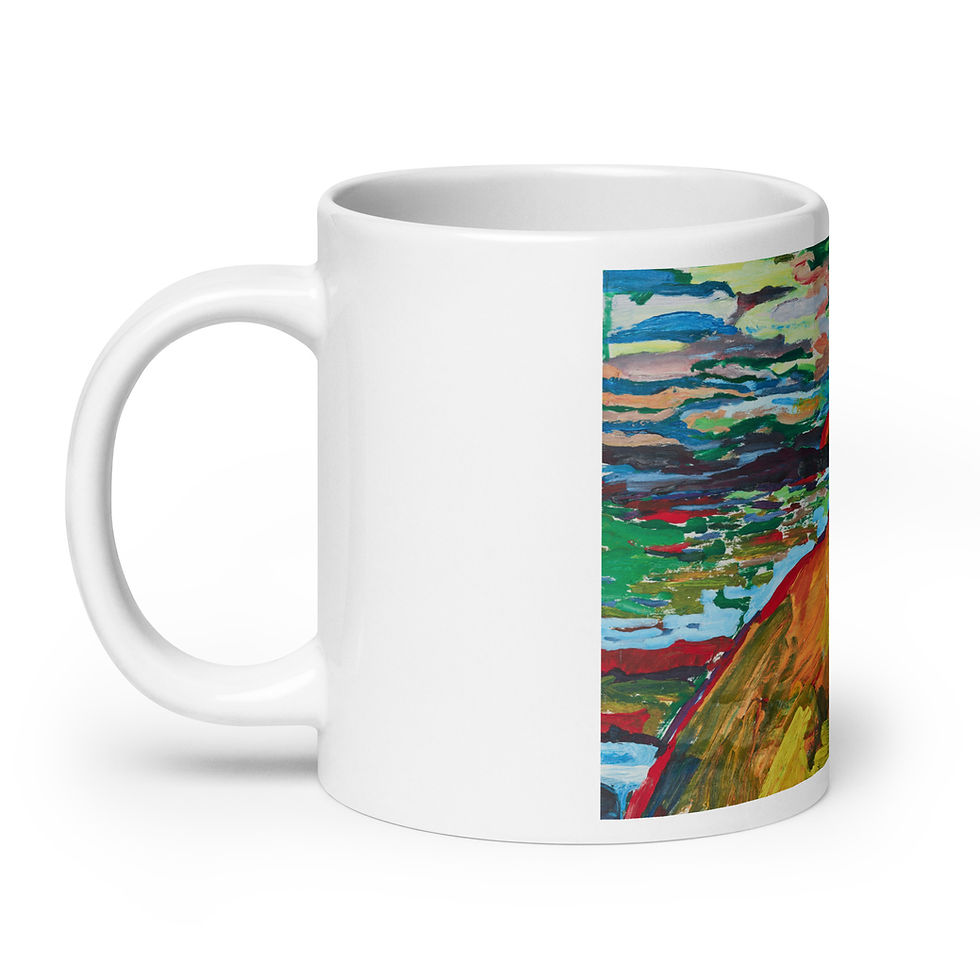 Thumbnail: Road into Sunset White Mug