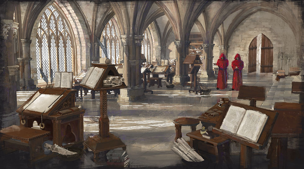 ruedy-stacher-envirnoment-concept-art-medieval-monastery-library-scriptorium-ruedy-stacher