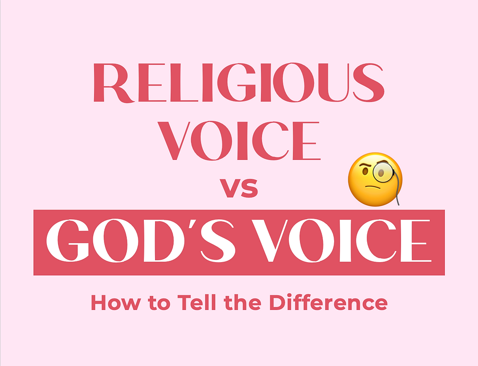 š§ Religious Voice vs Godās Voice: How to Tell the Difference