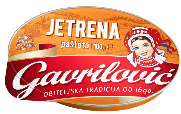 Gavrilović jetrena pašteta 100g – klasična mesna pašteta bogatog okusa, online kupnja i dostava na luroni.hr