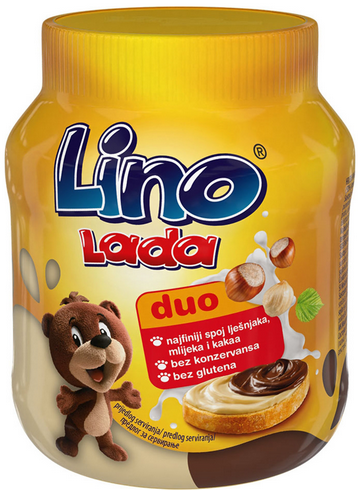 Lino Lada namaz Duo 700g – kremasti namaz od kakaa i mlijeka, online kupnja i dostava na luroni.hr
