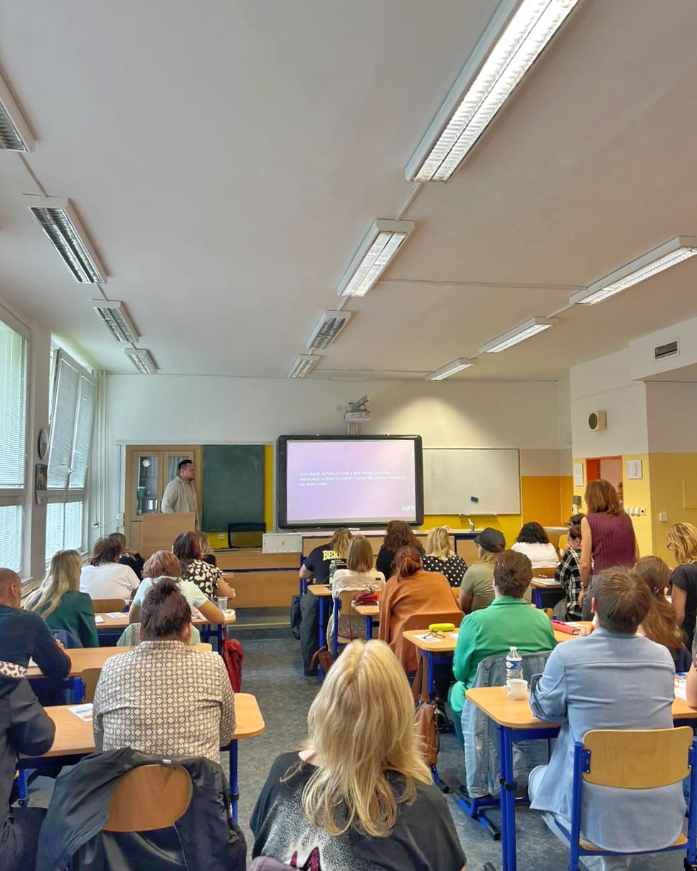 Projekt Lajfr na setkání školních metodiků prevence v Benešově