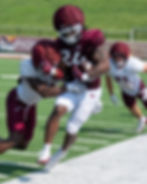 Neither side of the ball dominated the action during today's scrimmage.