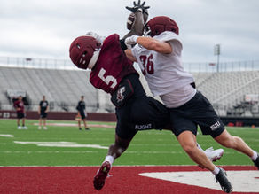 Wide receivers shine during Practice #5 of Saluki Football training camp