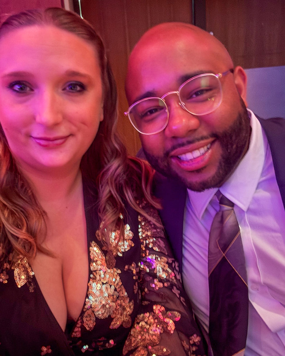 Gillespie with fiancée Jamie Ragan