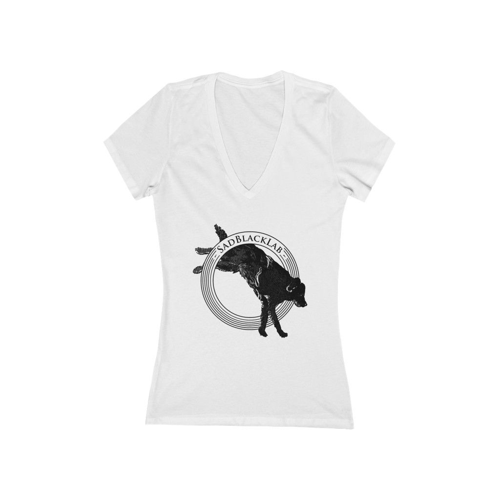 SadBlackLab Women's Deep V-Neck Tee