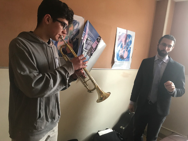 Indiana University Woodwind group Volante Winds visits OA