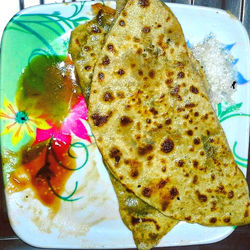 Potato Paratha and Chatni
