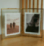 Cadre photo double avec tirage photo le papier poetique