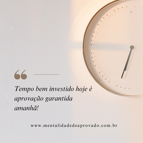 O Poder do Tempo Bem Investido nos Estudos