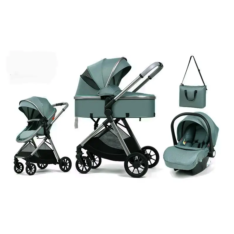 3 in 1 Multifunctional Baby Stroller Equipped With Car