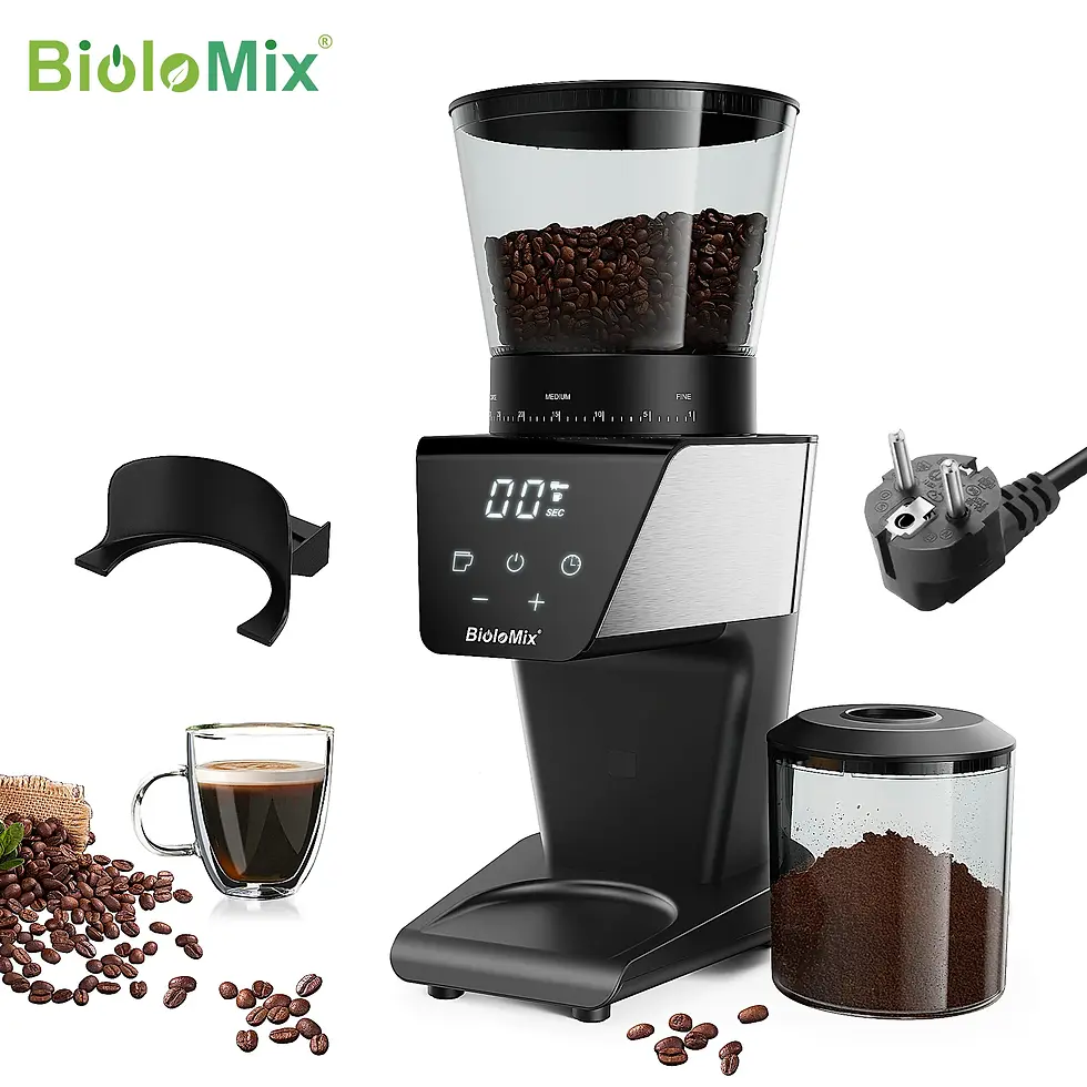 Miniature : Moulin à café électrique BioloMix avec anneau magnétique -