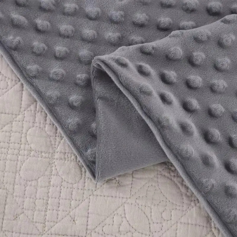 Miniature : Dual-Sided Flannel Weighted Blanket Cover Removable