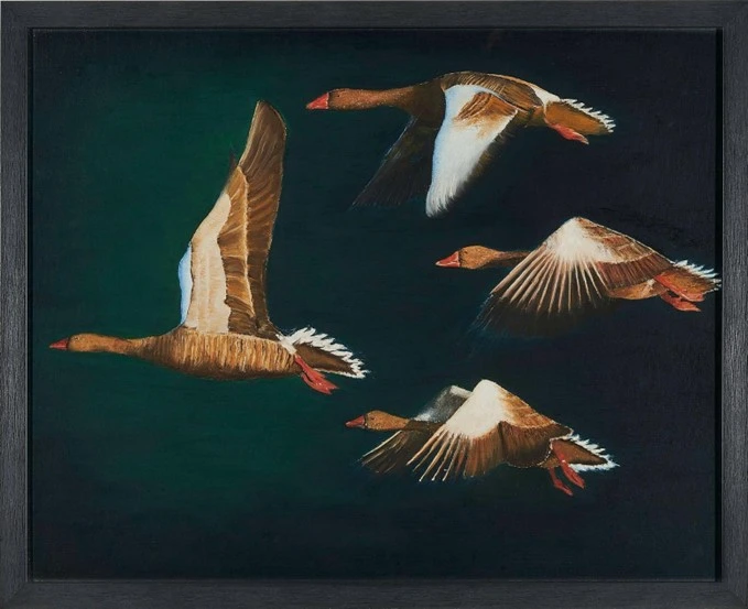 Wrigglingworm Studio - Geese In Flight