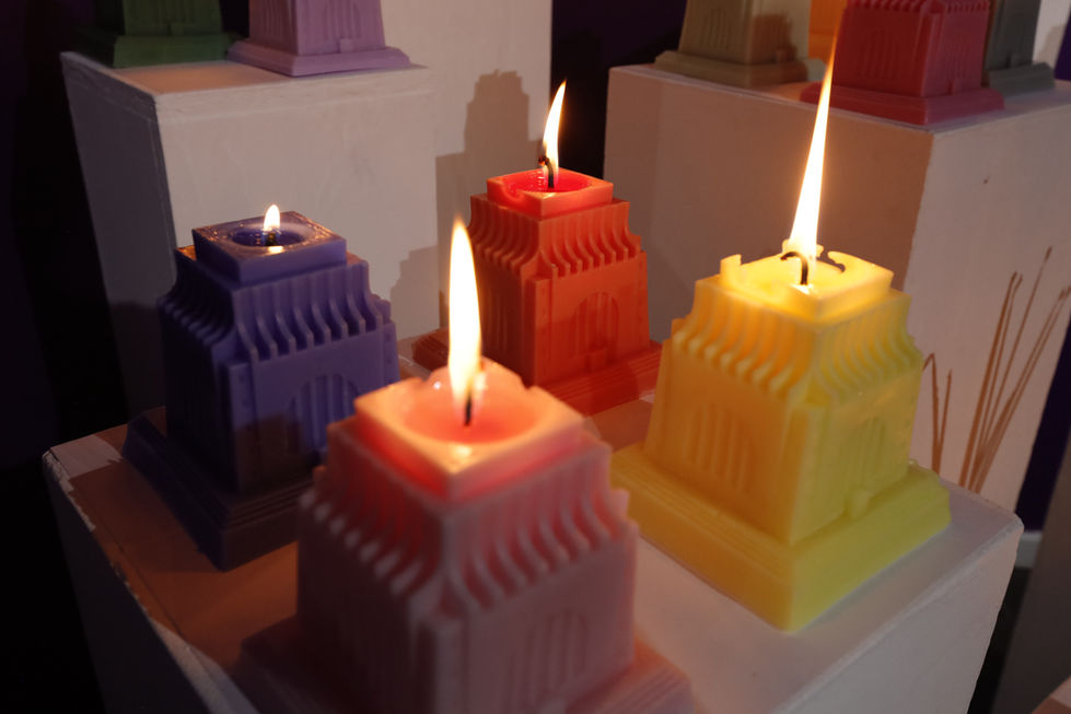 Voortrekker monument Candles being lit at exhibition