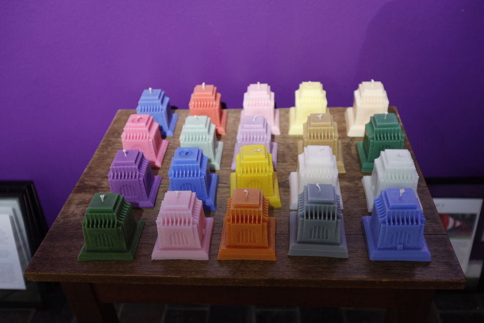 Voortrekker monument Candles being lit at exhibition