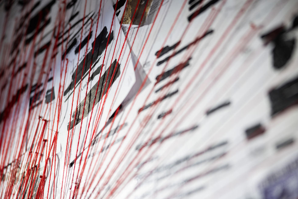 Detail of Bureaucrazy wall
