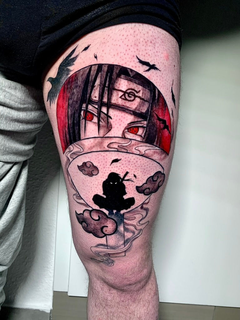 Itachi Uchiha aus Naruto mit Anbu Mask Mangekyou Sharingan in Black&red Stuttgart