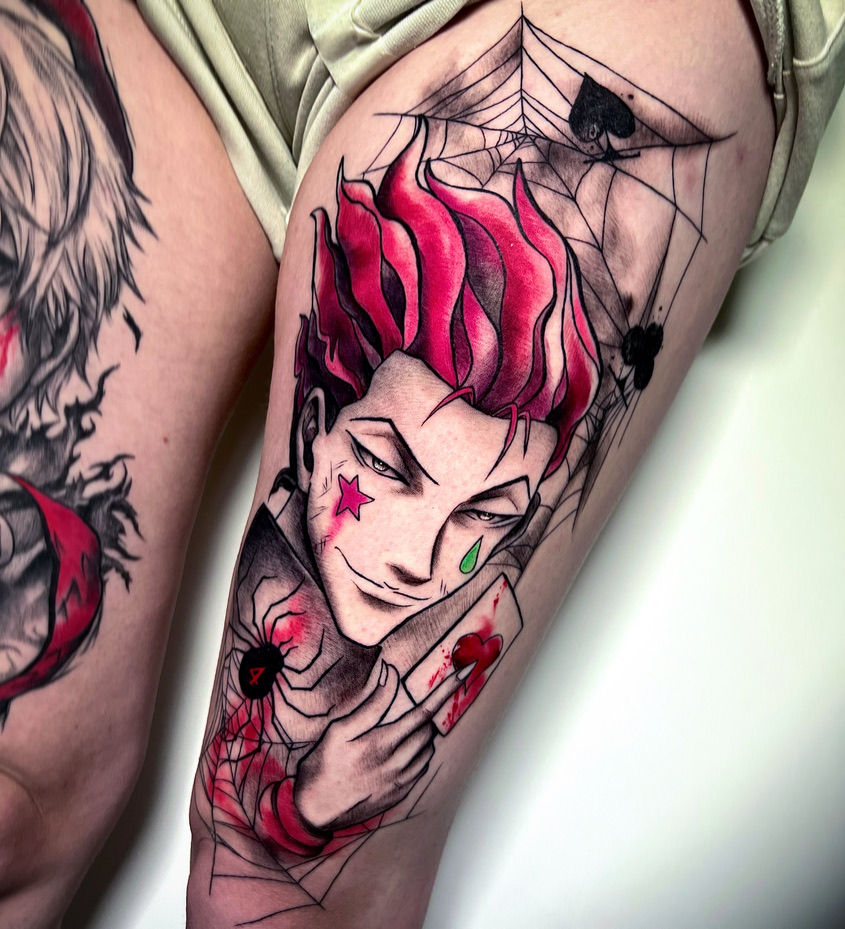 Hisoka aus HunterxHunter Anime Tattoo Stuttgart Germany