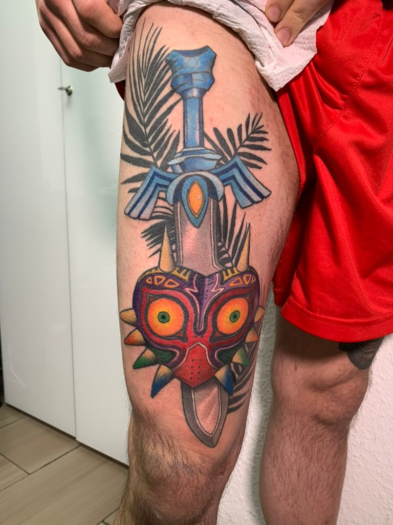 Legend of Zelda Majora's Mask Tattoo Stuttgart