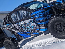 Can AM X3 after application of custom Barrett Hepburn Deisgn wrap kit outside