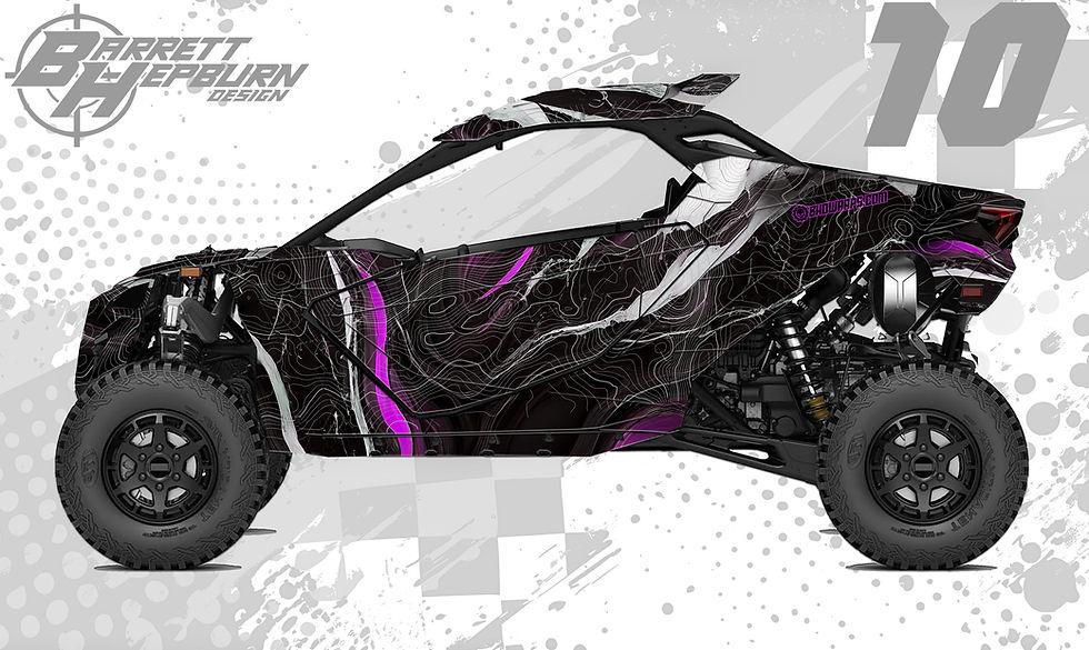 Thumbnail: Topographic Marble (Can-Am Maverick R Wrap Kit))