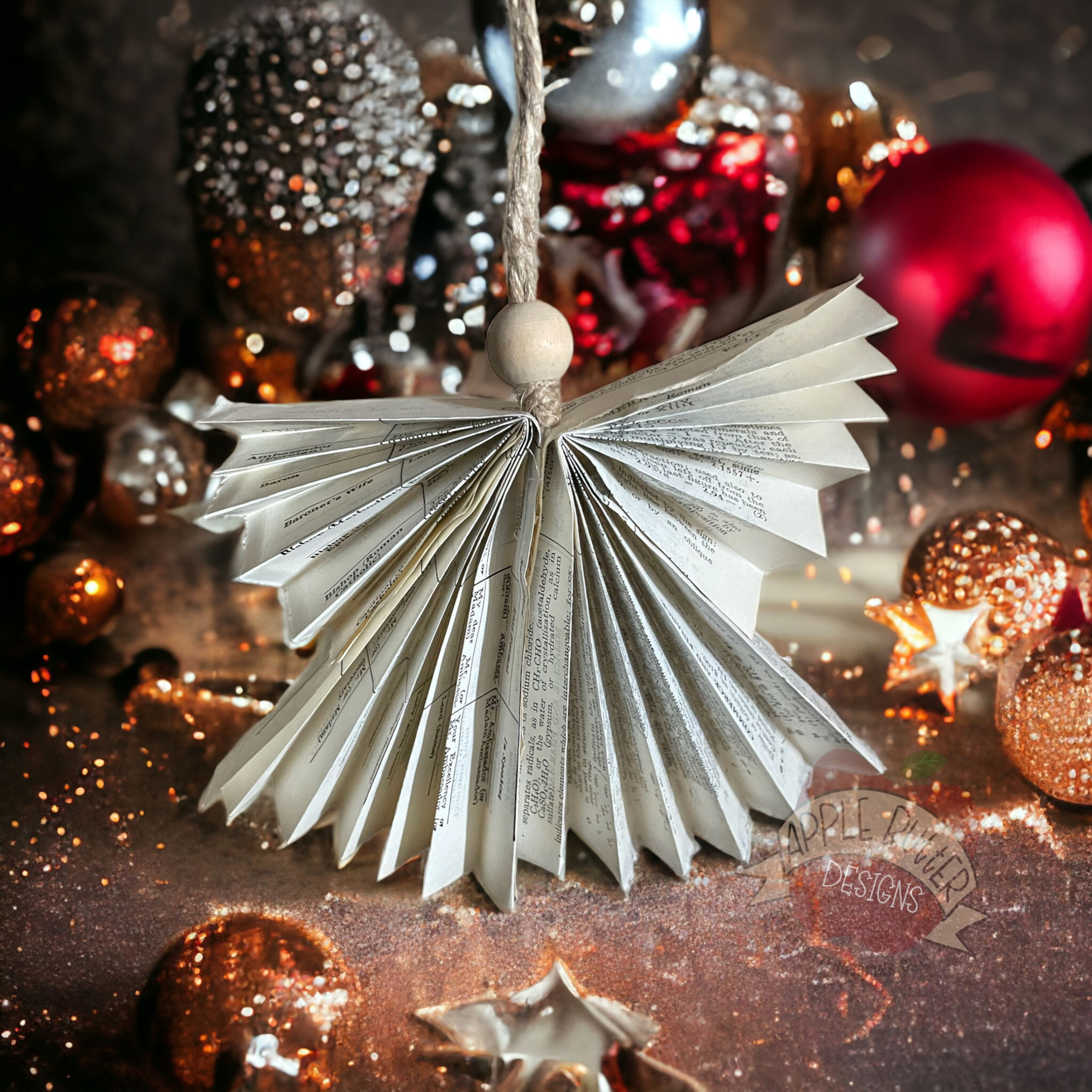 Antique Paper Angel Ornament