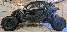 Can Am X3 Prepped for application of custom Barrett Hepburn Deisgn wrap kit