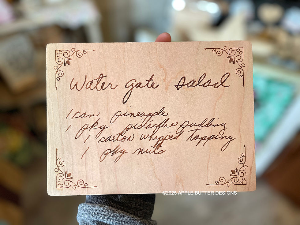 Thumbnail: Engraved Recipe Board