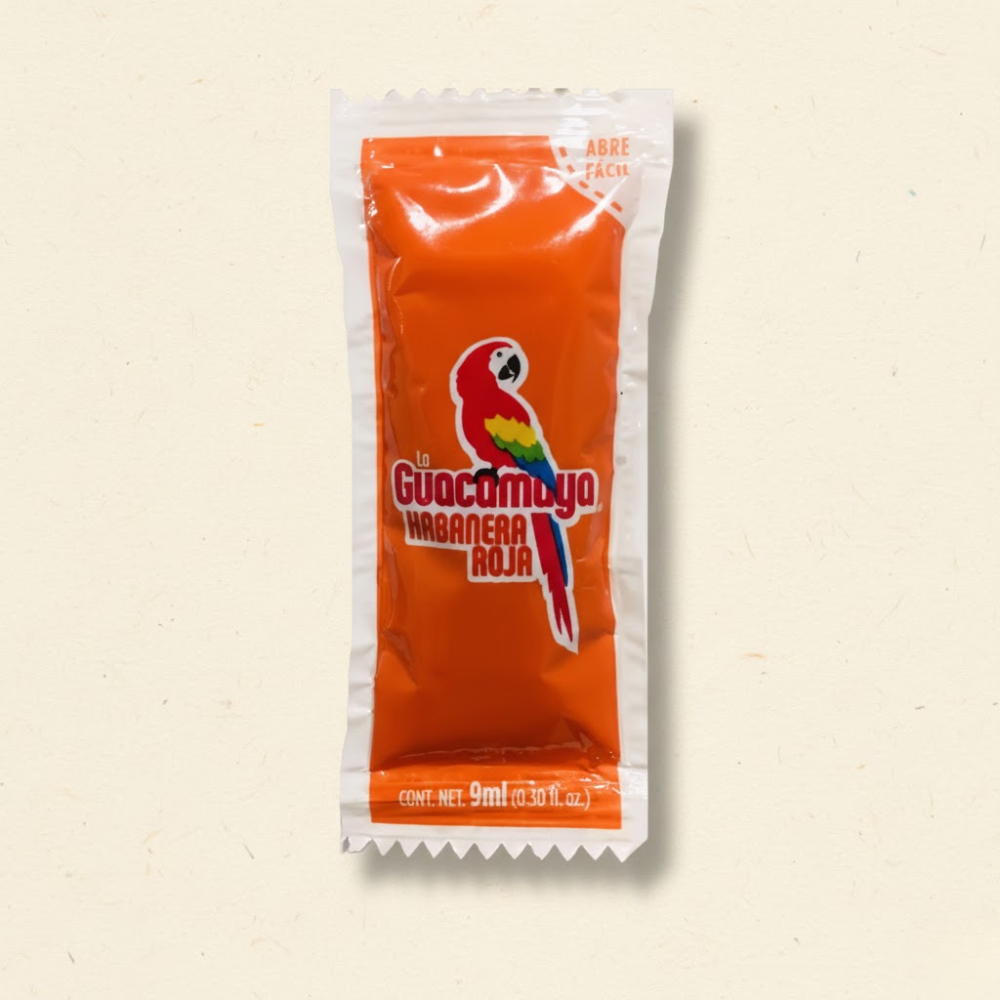 Salsa Habanera Roja - La Guacamaya - Sobre 9 ml