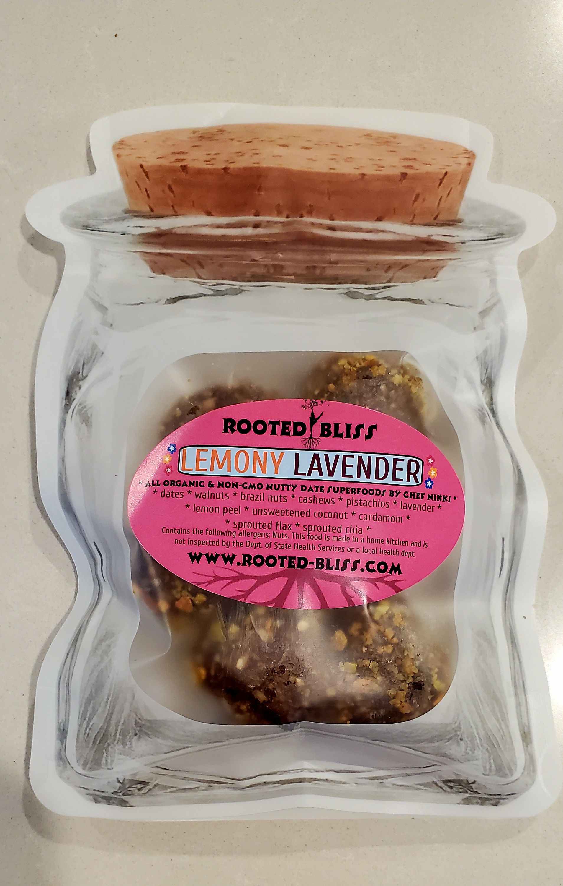 Lemony Lavender Bliss Protein Bites