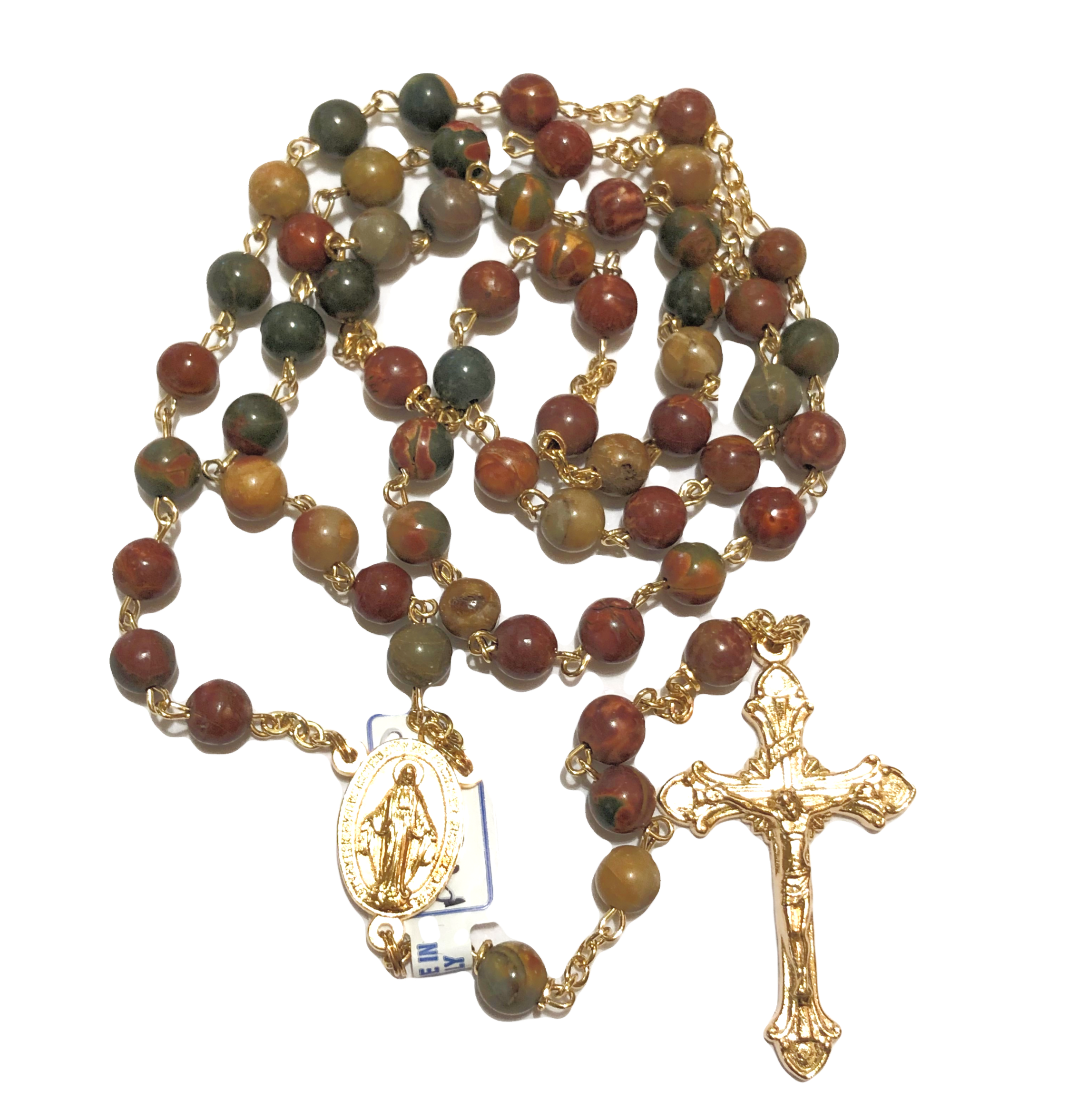 Gemstone (Diaspro Rosso) Rosary Beads
