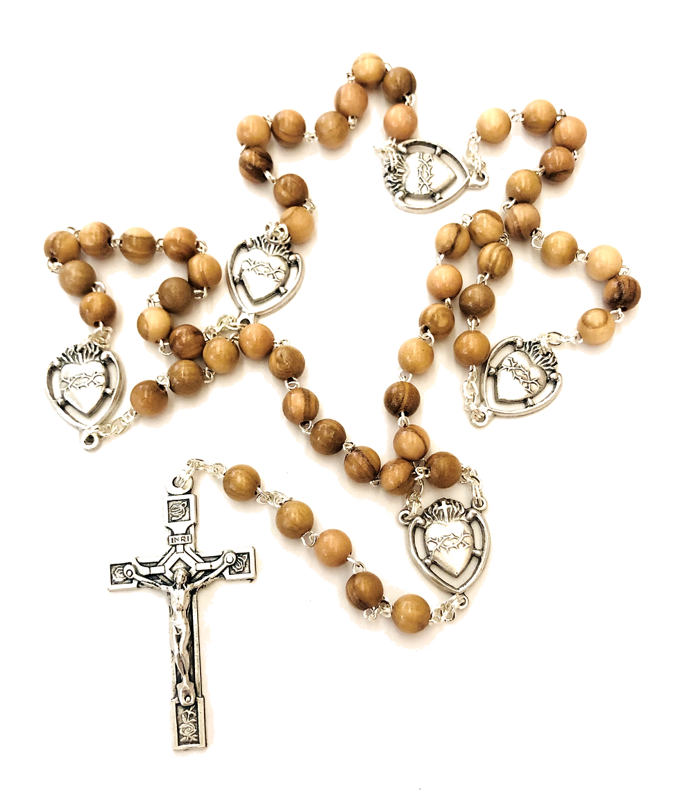 Imaculate Heart Rosary Beads