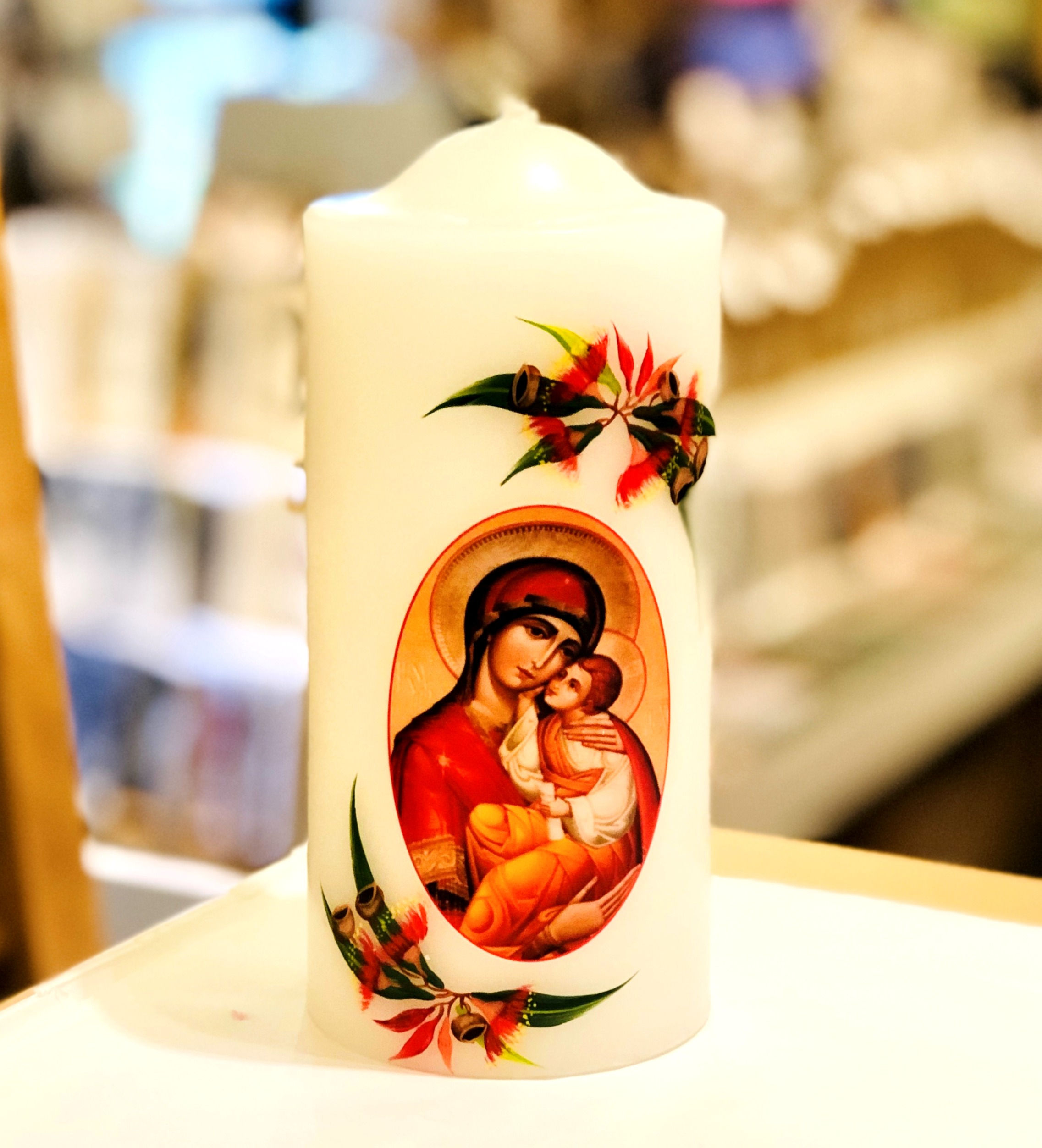 Madonna and Child Candle