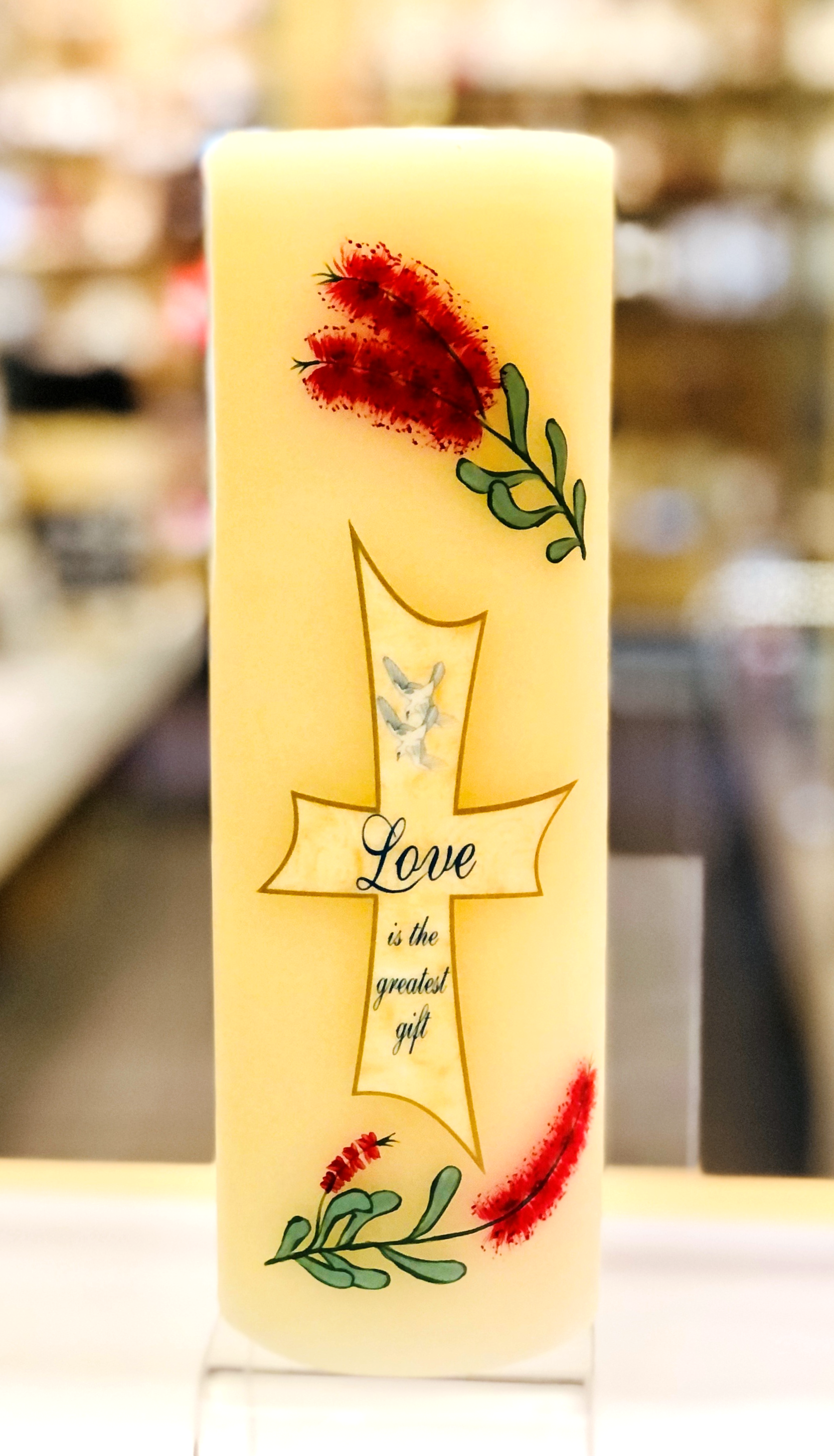 Large Ivory Wedding Candle